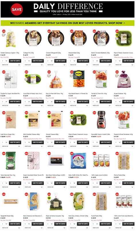 Woolworths Specials 6 May - 19 May, 2019 | Ready meal, Grocery deals ...