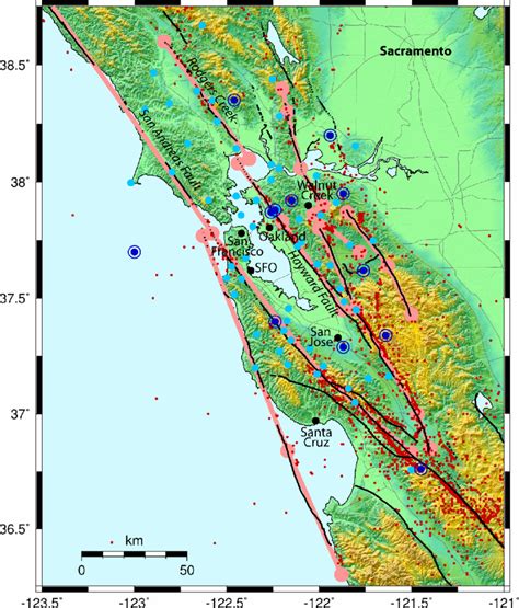 Bay Area Fault Lines Google Maps