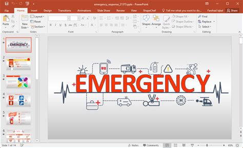 Animated Emergency Response Training PowerPoint Template