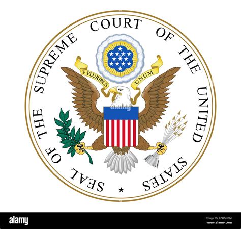 Seal of the United States of America Supreme Court Stock Photo - Alamy