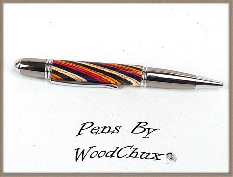 Handmade Rollerball Writing Pen Colorgrain Wood Beautiful Gatsby SEE VIDEO 997 - Etsy