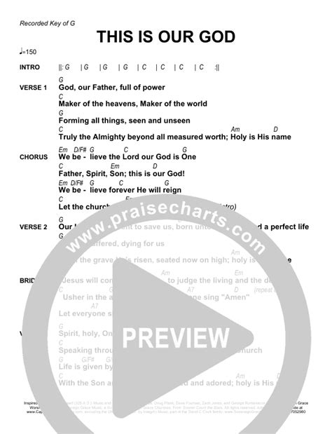 This Is Our God Chords (Sovereign Grace) - PraiseCharts