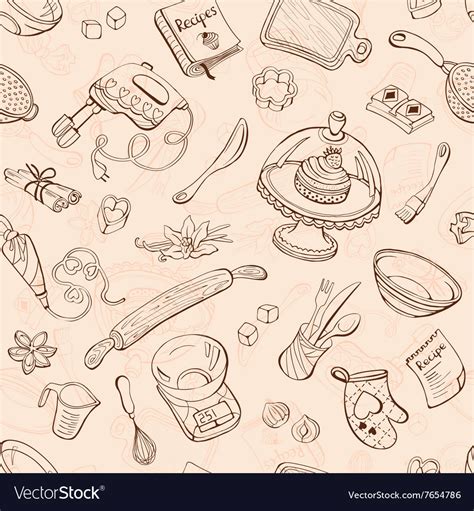 Baking background Royalty Free Vector Image - VectorStock