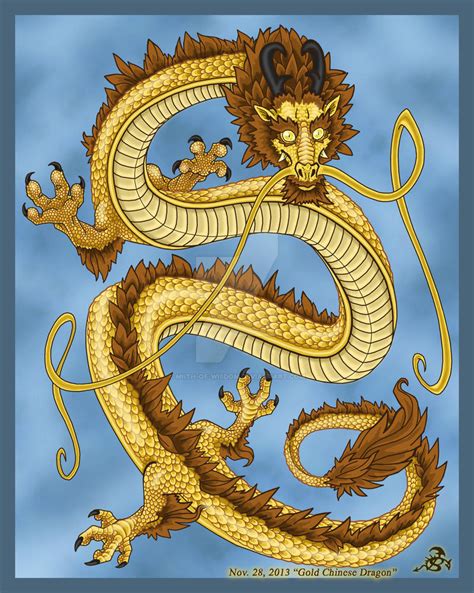 Gold Chinese Dragon by Miith-of-Wisdom on DeviantArt