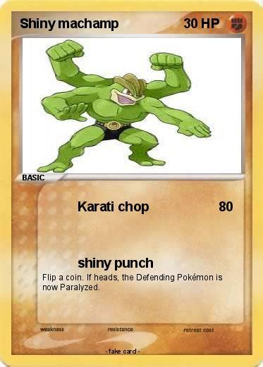 Pokémon Shiny machamp - Karati chop - My Pokemon Card