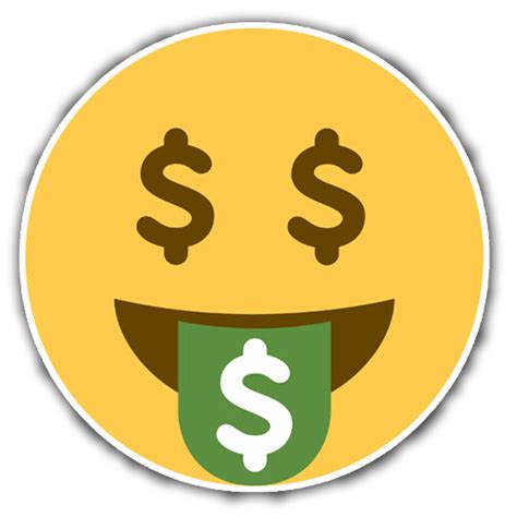 Money Mouth Emoji Sticker🤑 – Stick N Peel Graphics