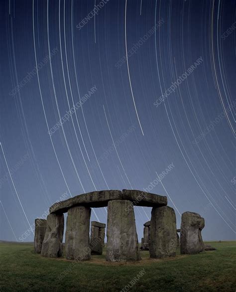 Star trails over Stonehenge - Stock Image - C001/6759 - Science Photo ...