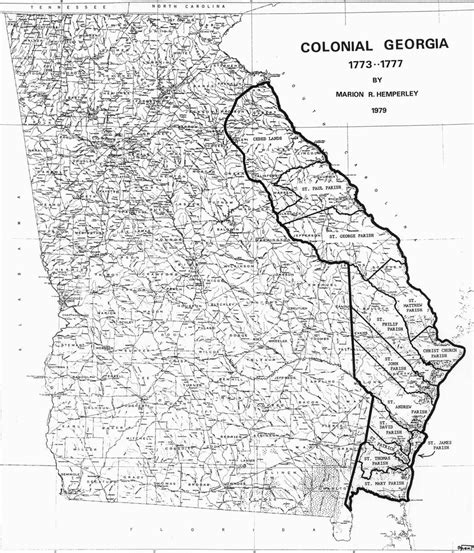 Map Of Georgia Colony In 1732 | secretmuseum