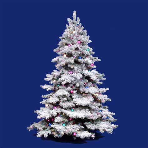 3 foot Flocked Alaskan Christmas Tree: Clear Lights | A806341