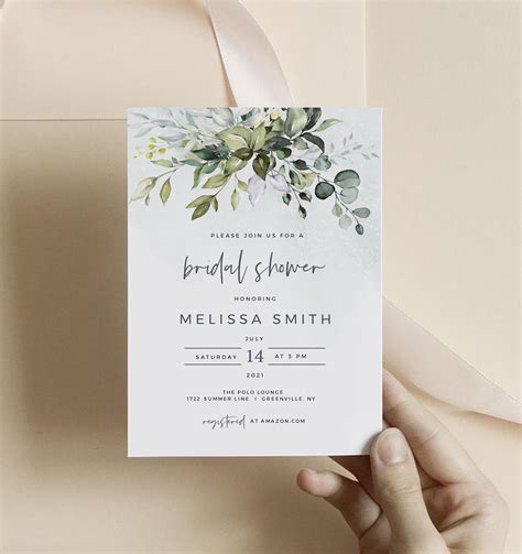 Bridal Shower Invitations Templates