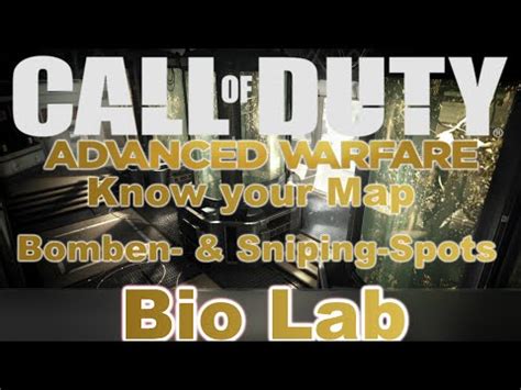 CoD: AW - Know your Map (Bomben & Sniping-Spots) - Bio Lab - YouTube