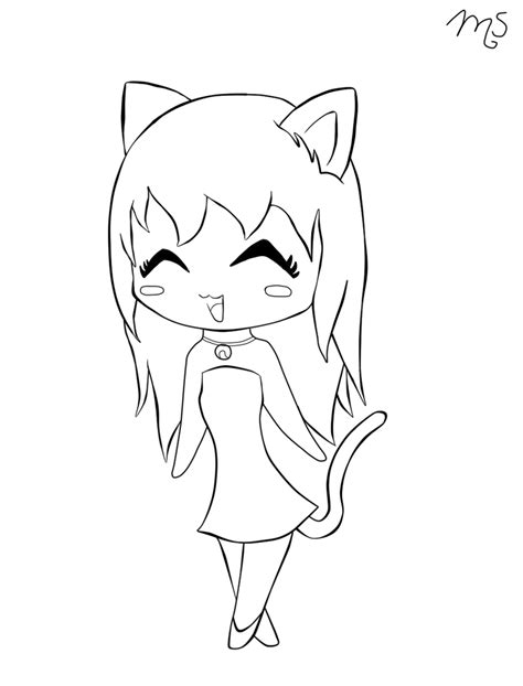 Anime Neko Coloring Pages at GetColorings.com | Free printable ...