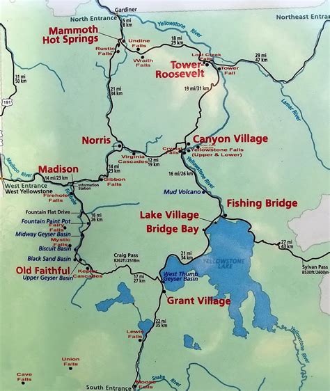 Exploring Yellowstone National Park Waterfalls Map - Utah Geologic Map Portal