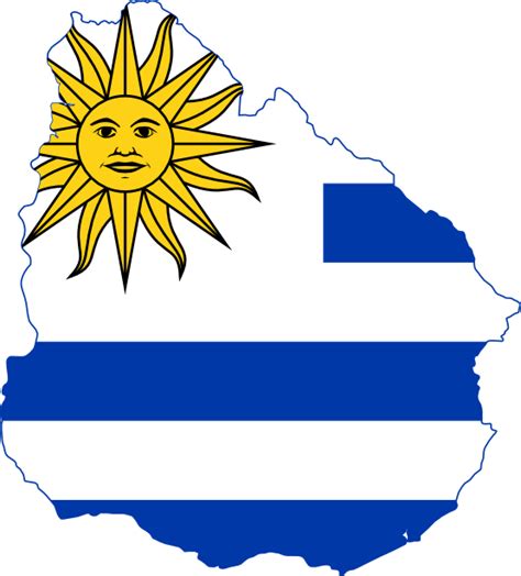 Uruguay Flag Map Clipart - Full Size Clipart (#2081095) - PinClipart