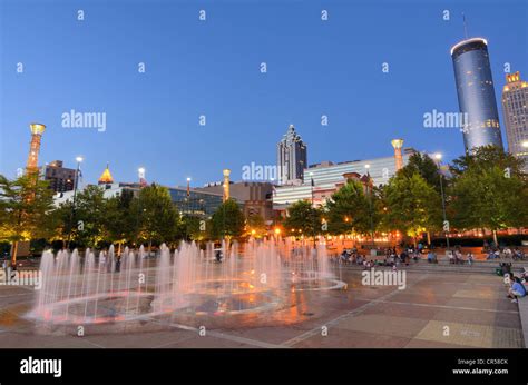 Centennial Olympic Park in Atlanta, Georgia, USA Stock Photo - Alamy