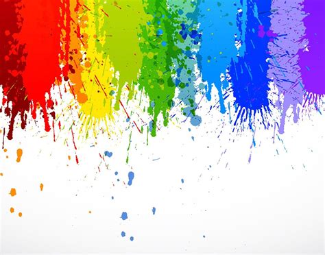 Rainbow Paint Splatter Wall Mural - Playtime - Children | Pintura chorreada, Pintura de arco ...