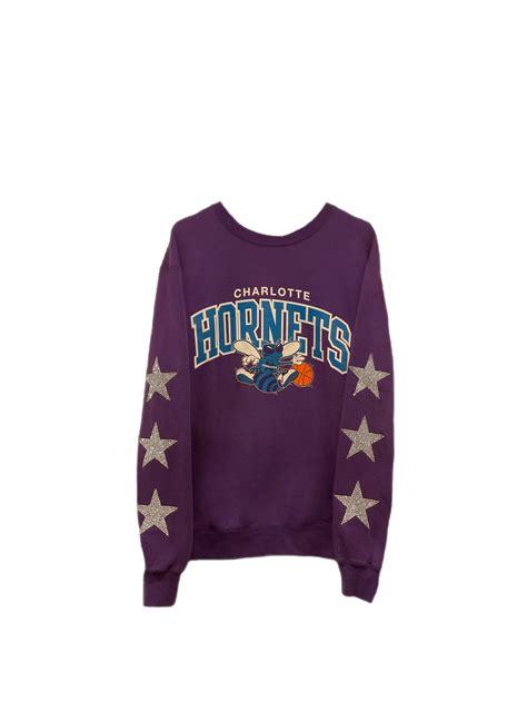 Charlotte Hornets, NBA One of a KIND Vintage Sweatshirt with Three Cry – ShopCrystalRags