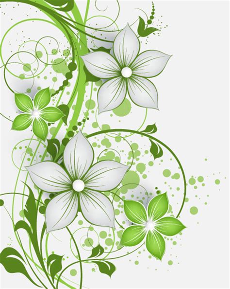 Elegant abstract flower vectors graphics 05 - Vector Abstract free download