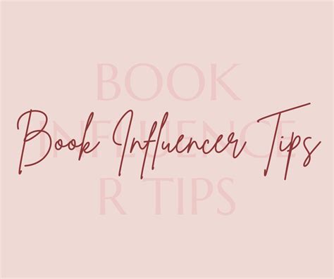 Book Influencer Tips - She's Becoming Bookish