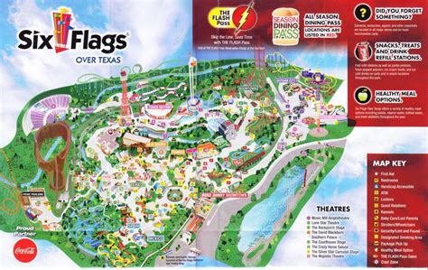 Six Flags Fiesta Texas Map 2018 - Printable Maps