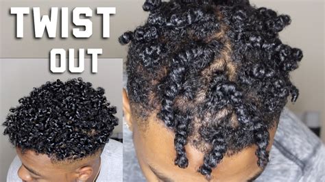 TWIST OUT FOR BLACK MEN/ SHORT NATURAL HAIR - YouTube