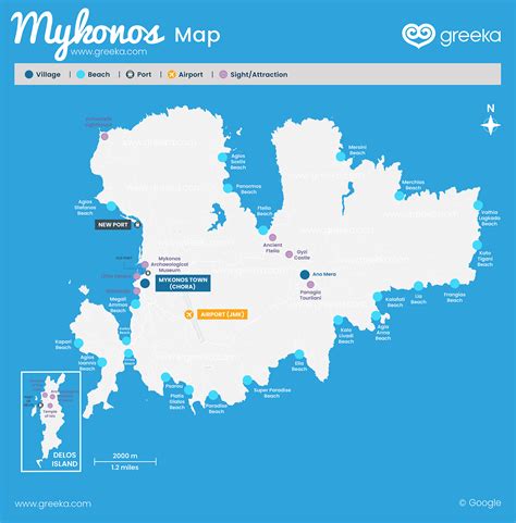 Where is Mykonos? Map of Mykonos, Greece | Greeka