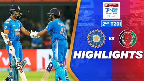 Watch India Vs Afghanistan - 2nd T20I Highlights Video Online(HD) On ...