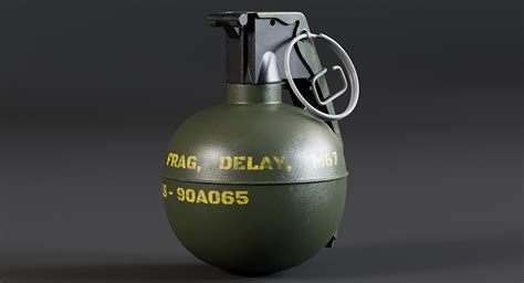 Tmc m67 frag grenade model - TurboSquid 1392422