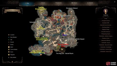 Baldur's Gate 3 Act 1 Underdark: Map, Entrances, POIs - Act 1 ...