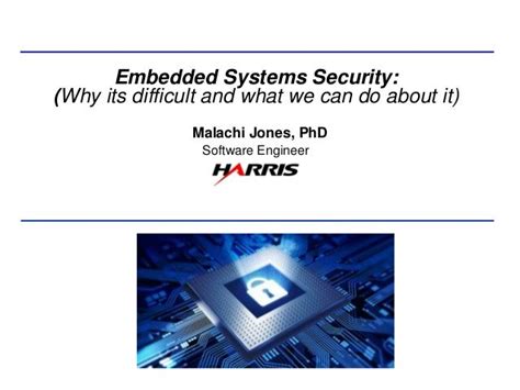 Embedded Systems Security