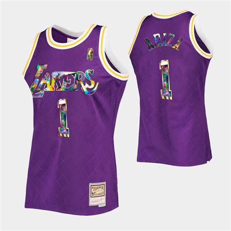 Los Angeles Lakers 75TH Retro Purple Trevor Ariza 75TH Jersey Diamond ...