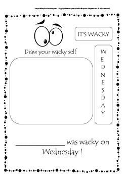 Wacky Wednesday Freebie | Dr seuss kindergarten, Dr seuss activities, Seuss classroom