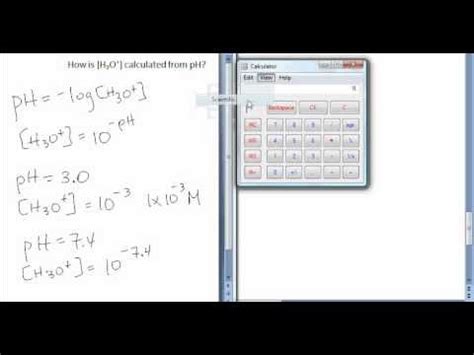 How to calculate the hydronium ion concentration when given the pH both without and with a ...