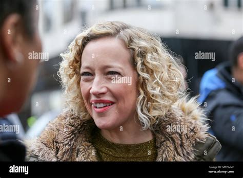 Cathy Newman, Channel 4 News presenter at the Million Women Rise march in London Stock Photo - Alamy