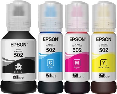 Genuine Epson 502 Ink Bottle - 4 Pack-12347551