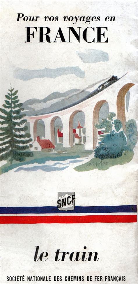 transpress nz: SNCF train and bus timetable covers, 1950s