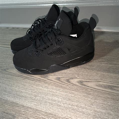 Jordan 4 “ Black Cat” 2006 Great Condition No Box... - Depop