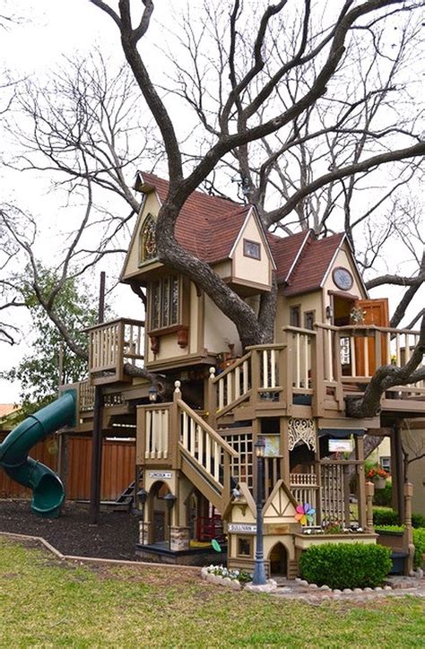 Tree House Design Ideas 13 | Family backyard, Cool tree houses, Tree house kids