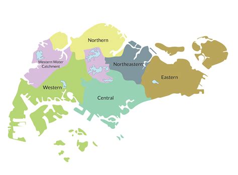 Map Of Singapore Region