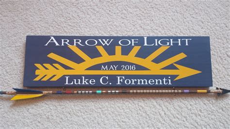 Updated Arrow of Light Award! I created this Arrow of Light plaque, because I saw how expensi ...