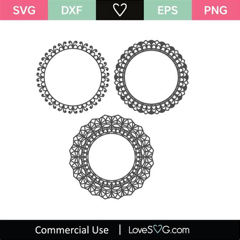 Monogram Frames SVG Cut File - Lovesvg.com