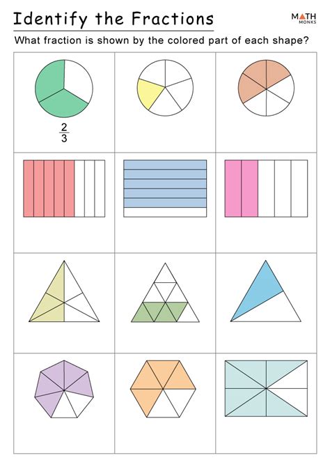 2nd Grade Fraction Worksheets with Answer Key