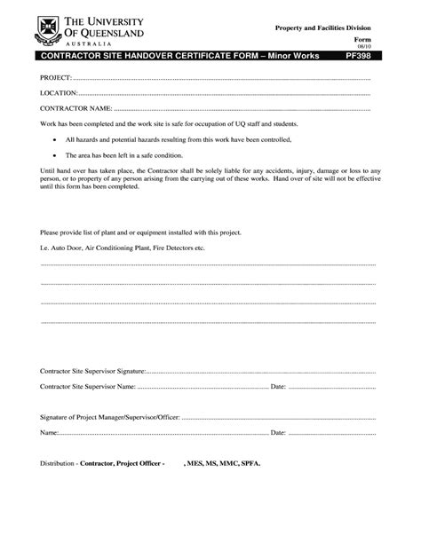 Handing over taking over format word: Fill out & sign online | DocHub