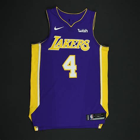 Alex Caruso - Los Angeles Lakers - Game-Issued Jersey - 2017-18 Season ...