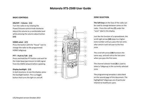 Motorola Xts 2500 Manual