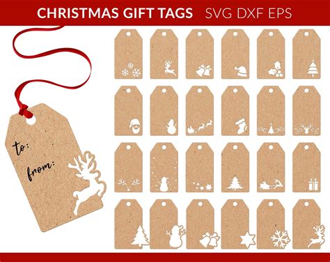 Christmas Gift Tags Template SVG | ubicaciondepersonas.cdmx.gob.mx