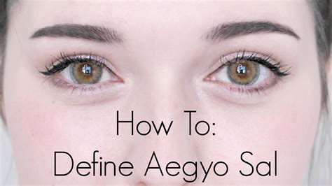 How To: Define Aegyo Sal/Puffy Eye Bags - YouTube