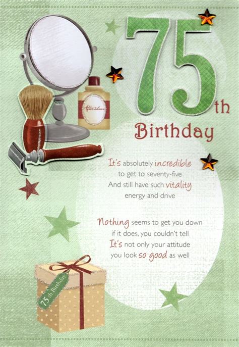 75th Birthday Card Printable - Printable Word Searches