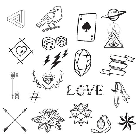 Little Symbols Collection Temporary Tattoo | EasyTatt™