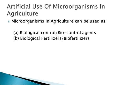 Microbes in Agriculture